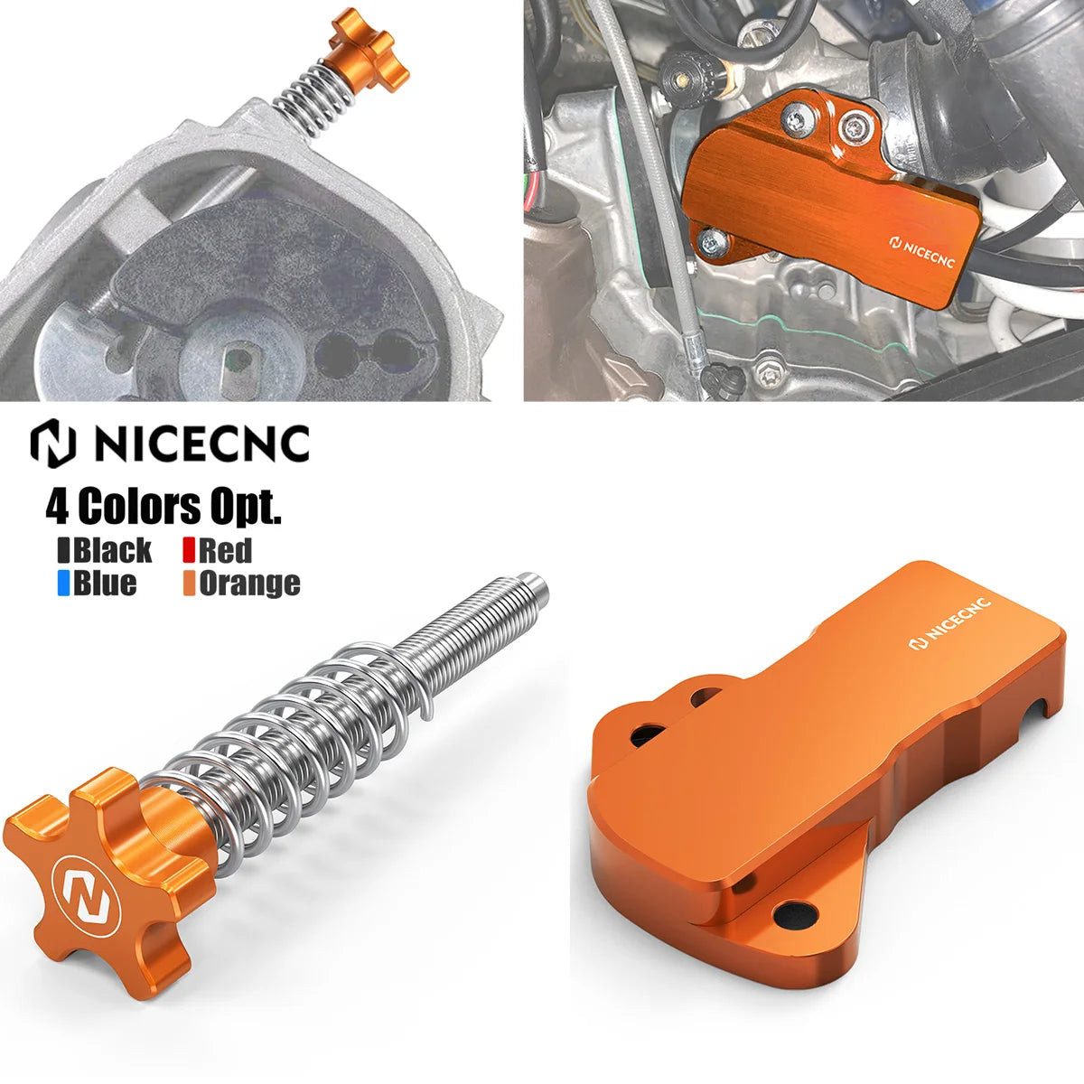 For KTM EXC 300 XC-W TPi 2018-2023 Motorcycle Idle Screw Air Fuel Mixture Screw TPS Sensor Guard Cover Kit XCW 150 TPi 2020-2023
