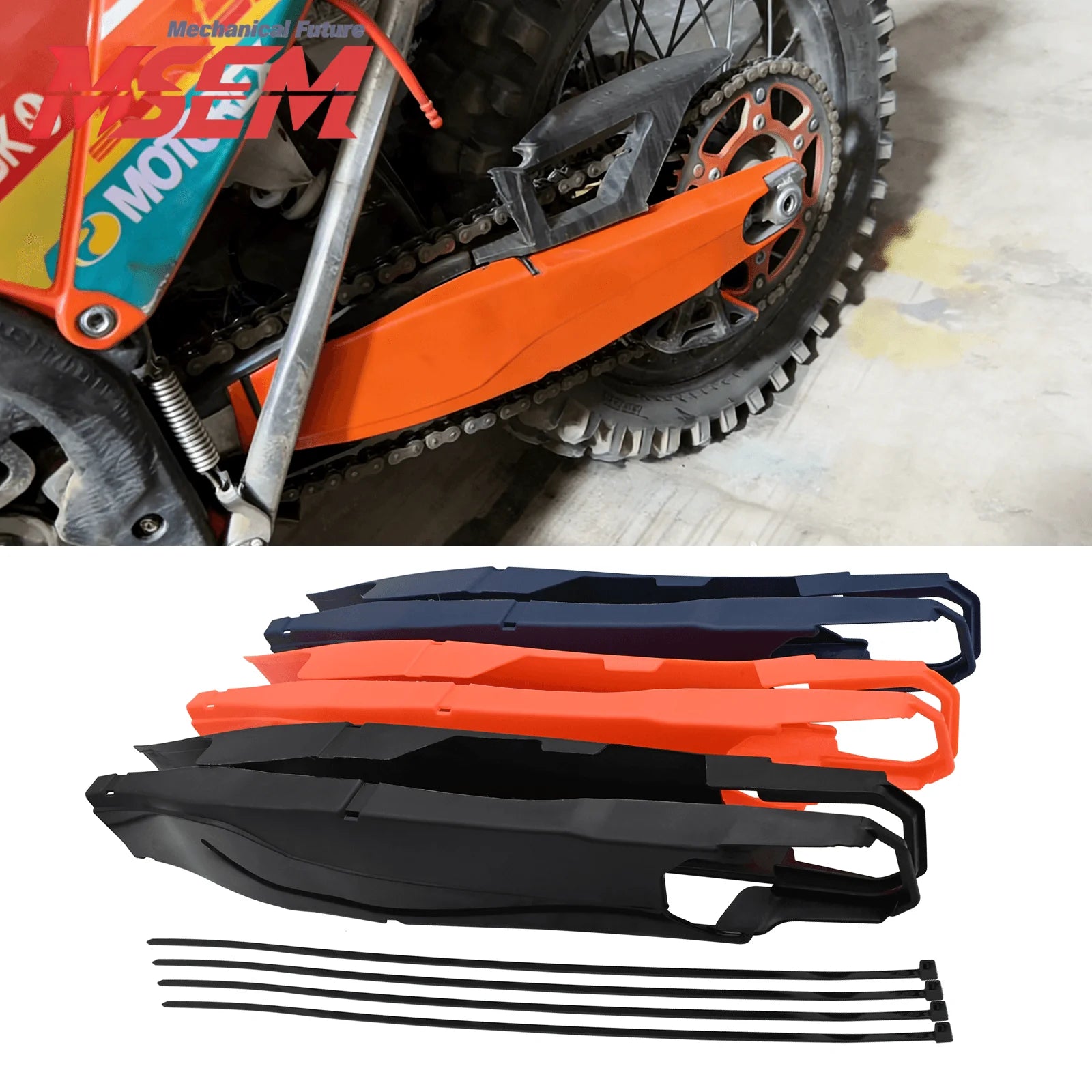 Swing Arm Guard & Protector Cover For KTM Husqvarna & Yamaha Dirt Bikes - High Strength, Durability & Safety Focused