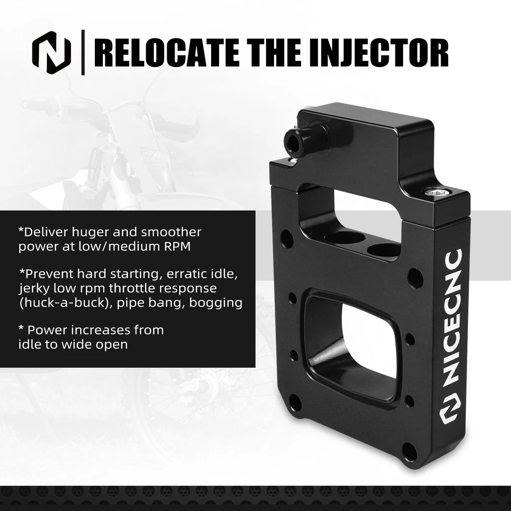 NICECNC TPI Injector Relocation Block For Husqvarna TE 300i TE250i 2018-2023 TX300i 2020-2022 TE150i 2020-2023 For KTM GasGas