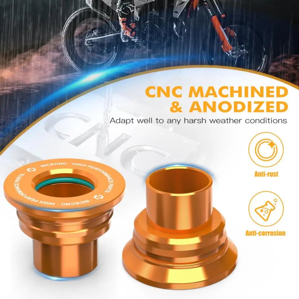 NICECNC For 2017-2024 KTM EXC 300 Front Rear Wheel Hub Spacers Collar EXC F 250 300 350 450 500 TPi 6D XC F W SX F 125 350 450