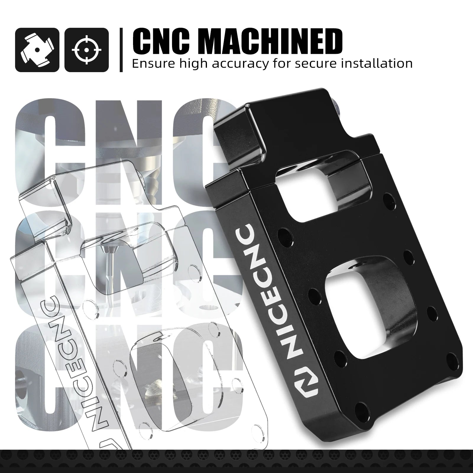 NICECNC TPI Injector Relocation Block For Husqvarna TE 300i TE250i 2018-2023 TX300i 2020-2022 TE150i 2020-2023 For KTM GasGas